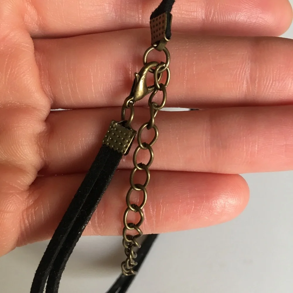 Infinity Symbol Black Choker Necklace